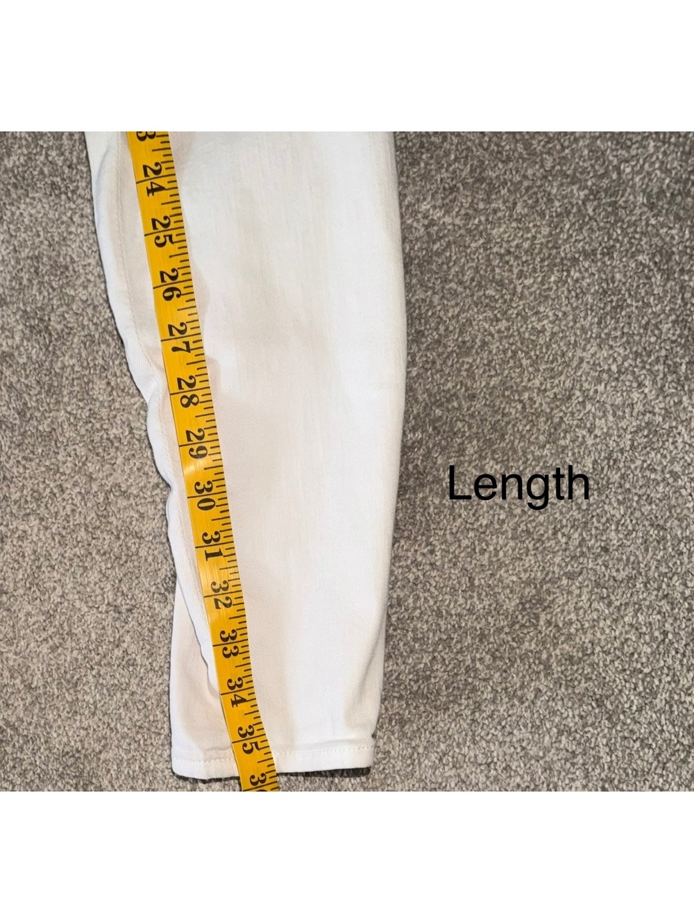 7 For All Mankind White Skinny S 27 Designer Stretch Luxury - Picture 4 of 7